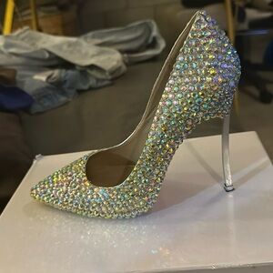 Luxury rhinestone heels